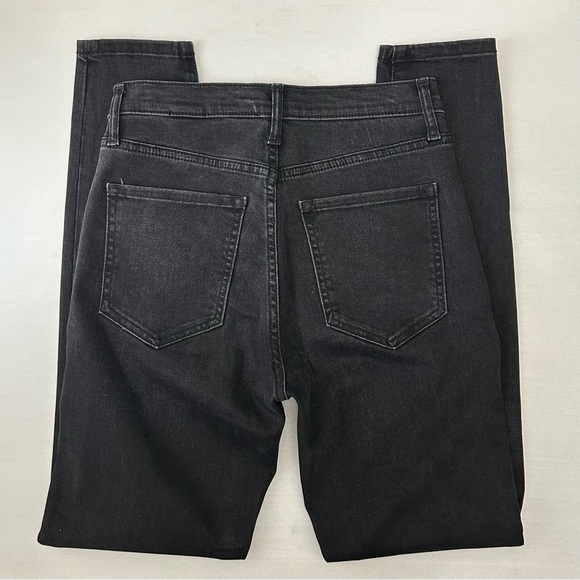 Banana Republic Women's High Rise Skinny Jeans Button Fly Washed Black Size 25 - Picture 13 of 15